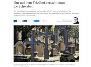  "Nur auf dem Friedhof versteht man die Schwaben", Tilman Krause